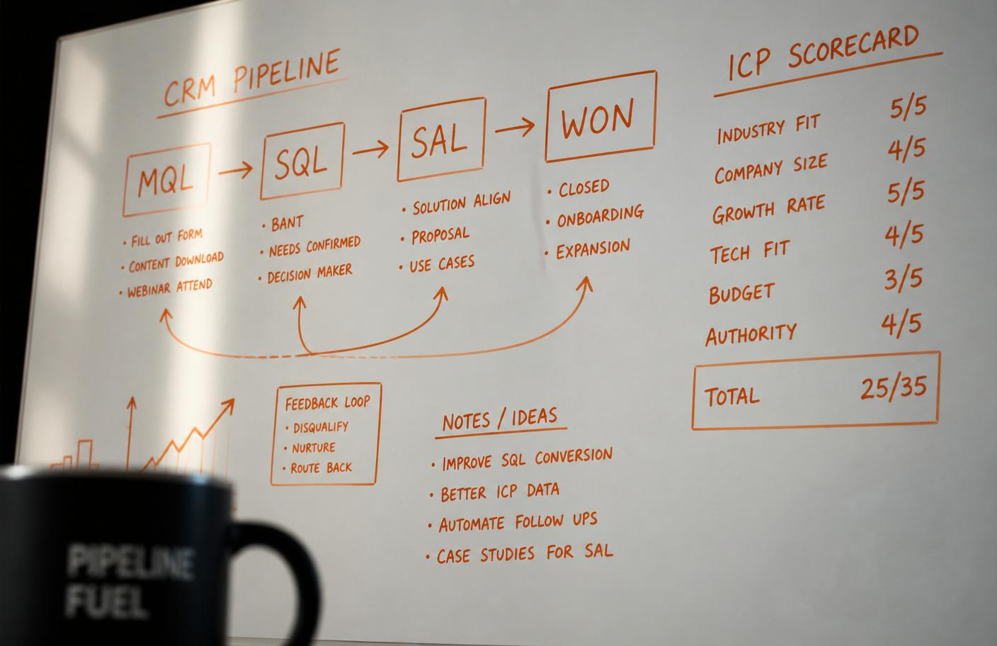 Whiteboard revenue architecture